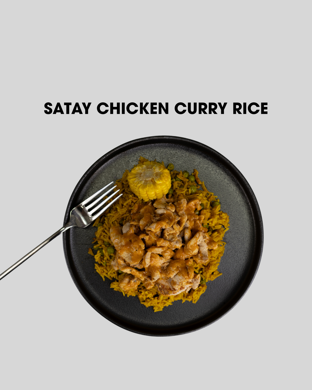 SATAY CHICKEN WITH CURRY RICE